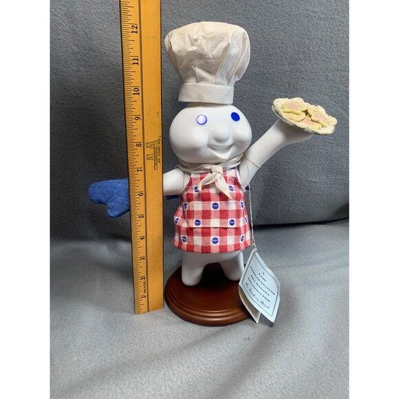Danbury Mint Pillsbury Doughboy Porcelain Collector Doll with Chef Hat & Apron - Picture 11 of 13